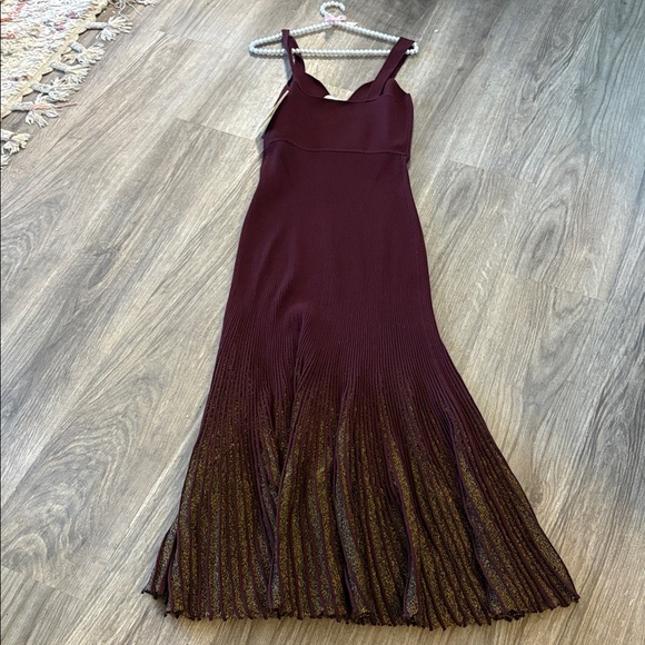 NWT Ulla Johnson AMARANTHUS ZARIAH SHIMMER MAXI DRESS Size M - Picture 9 of 11